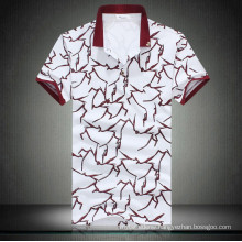 15PKPT15 2015 casual holiday printed tree branch mens polo shirt